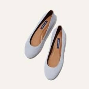 Margaux Womens Classic Round Toe Ballet Flats Suede Stone Gray 42 A 11‎ Narrow